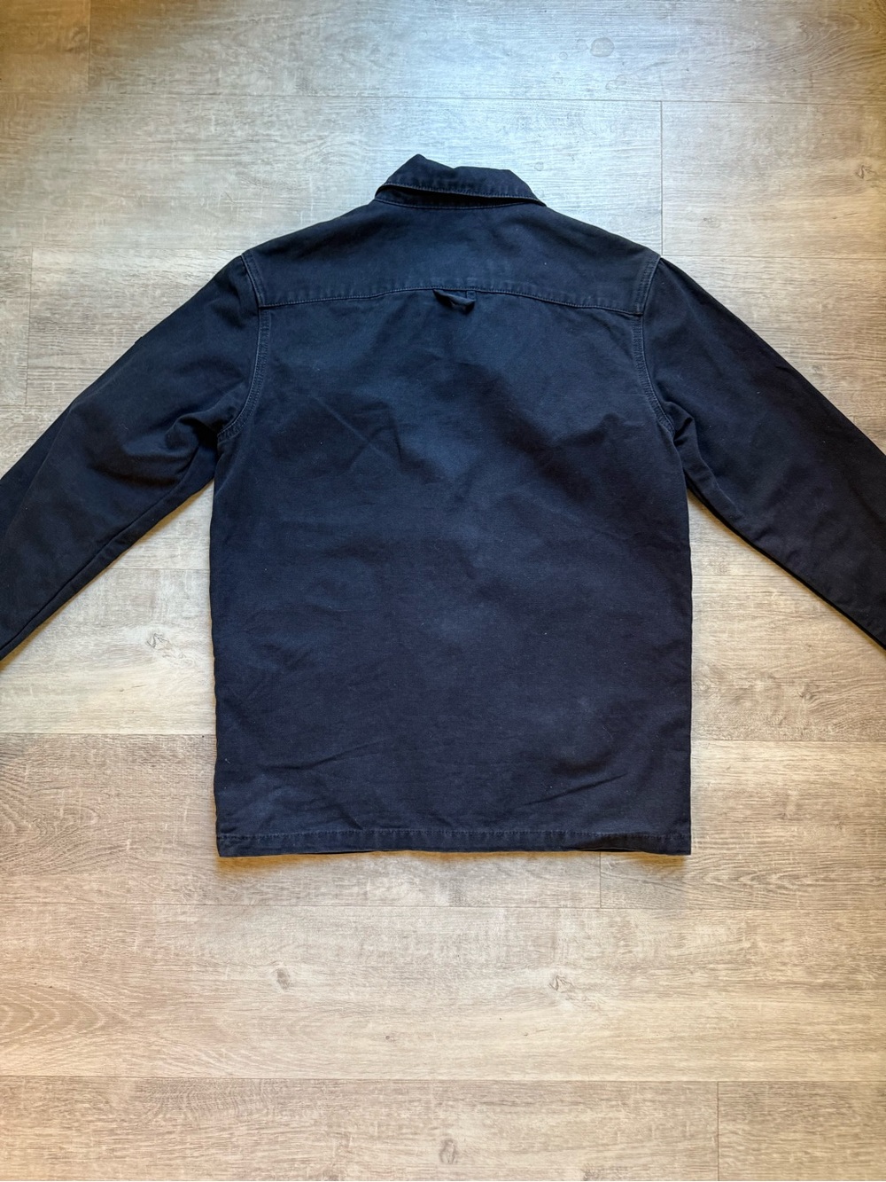 Saint James L’Atelier Full Zip 100% Cotton Canvas Black Jacket Size S - Picture 9 of 13